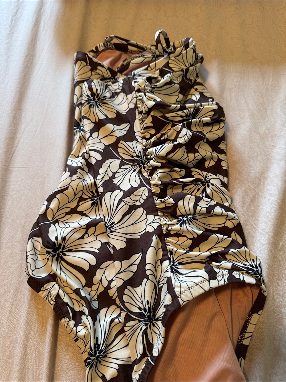 JCrew women’s Ruched Bandeau Swimsuit - Picture 10 of 10